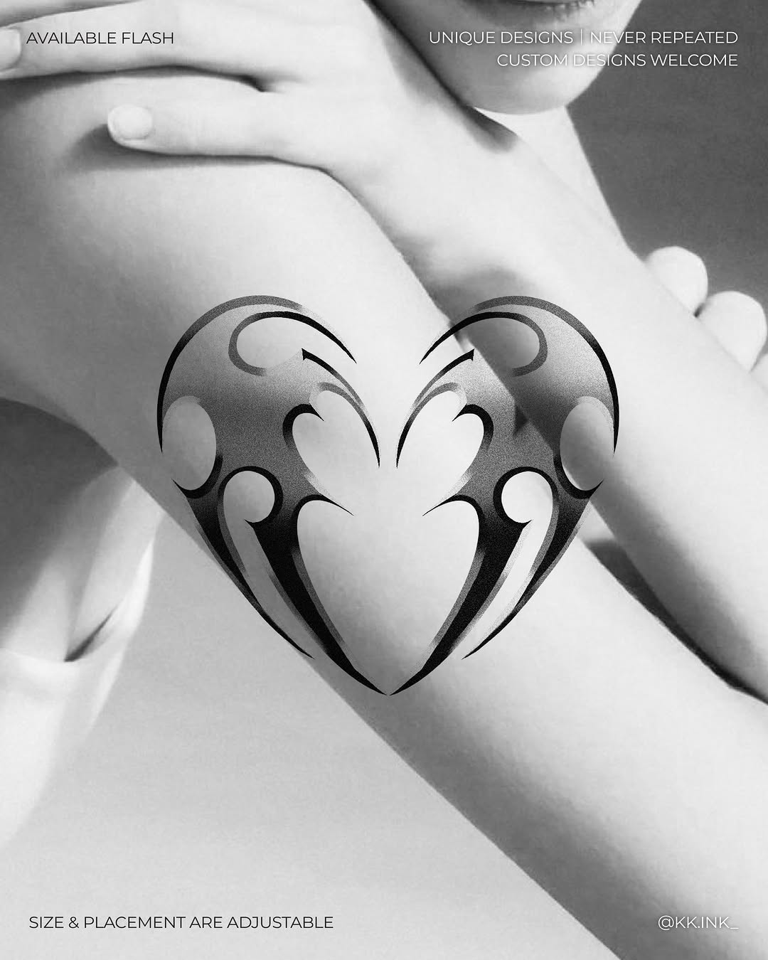 Tattoo by @kk.ink_ — tribal, blackwork