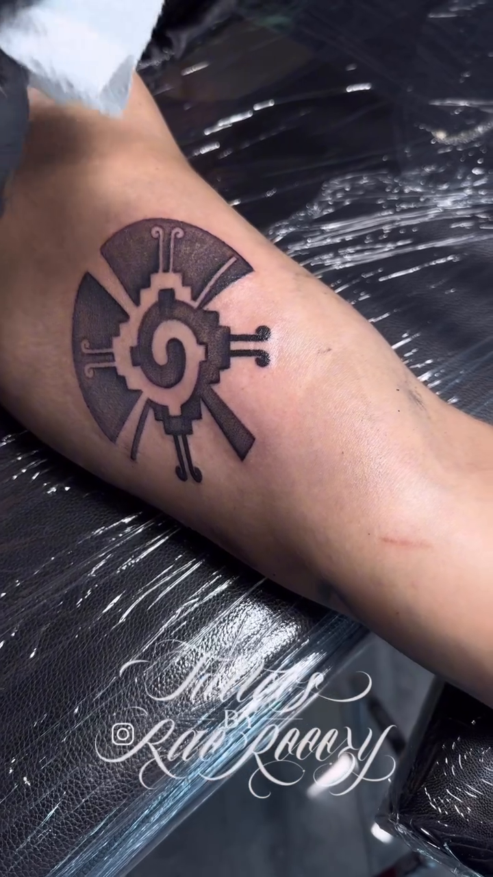 Tattoo by @raereeezy — geometric, blackwork
