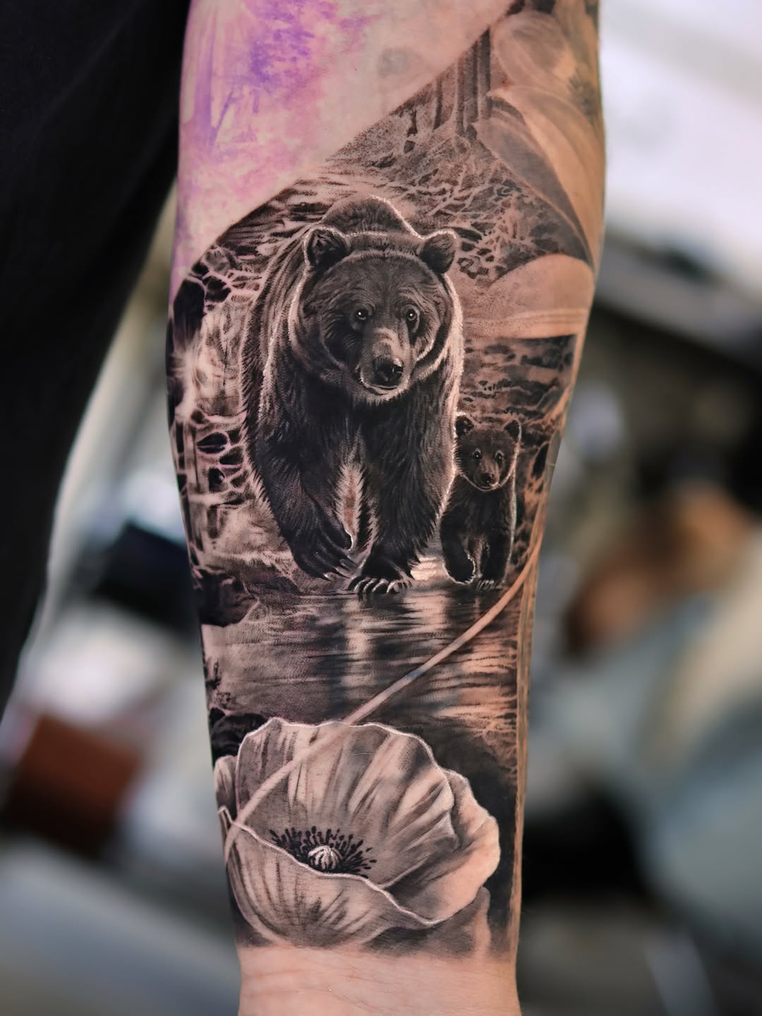 Tattoo by @tattooist_reset — realism, black_and_grey