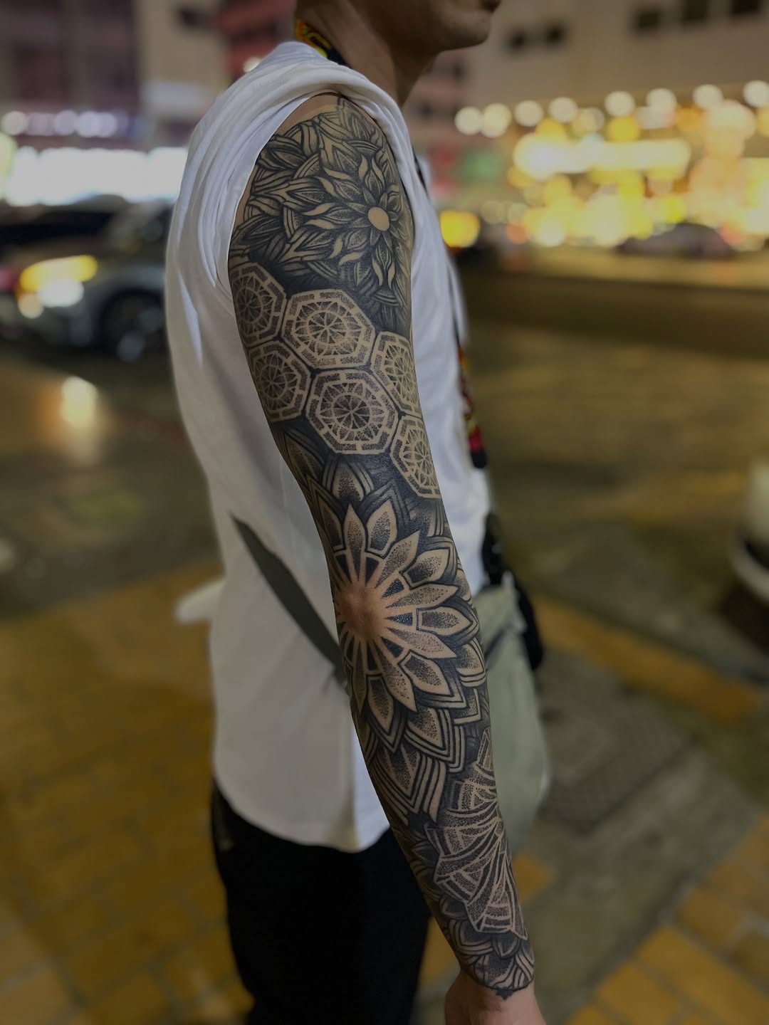 Tattoo by @russellefandialan โ geometric, dotwork