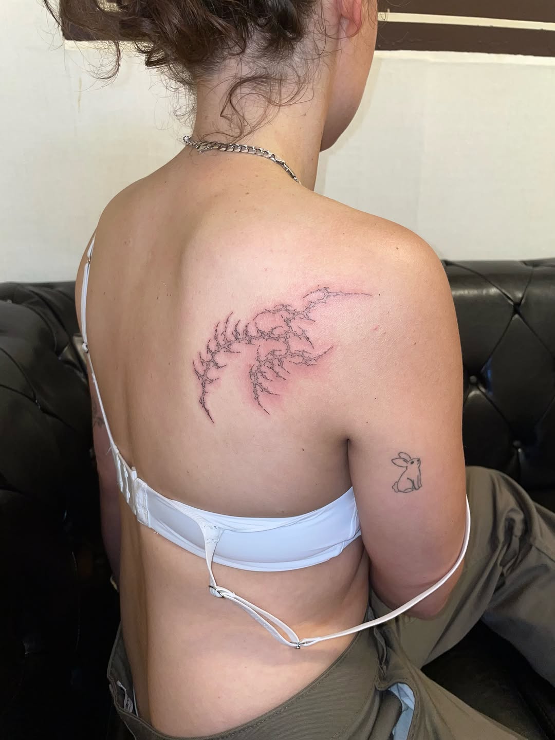 Tattoo by @tiimy.tt — fine_line, dotwork
