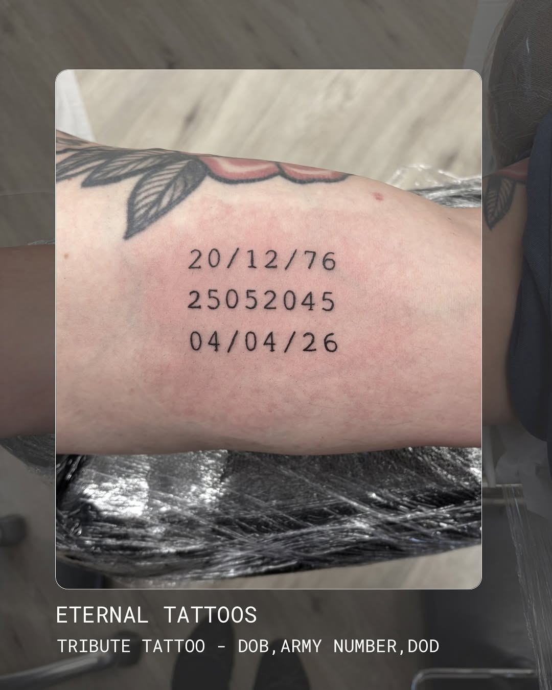 Tattoo by @rutheternal — lettering_script, minimalist