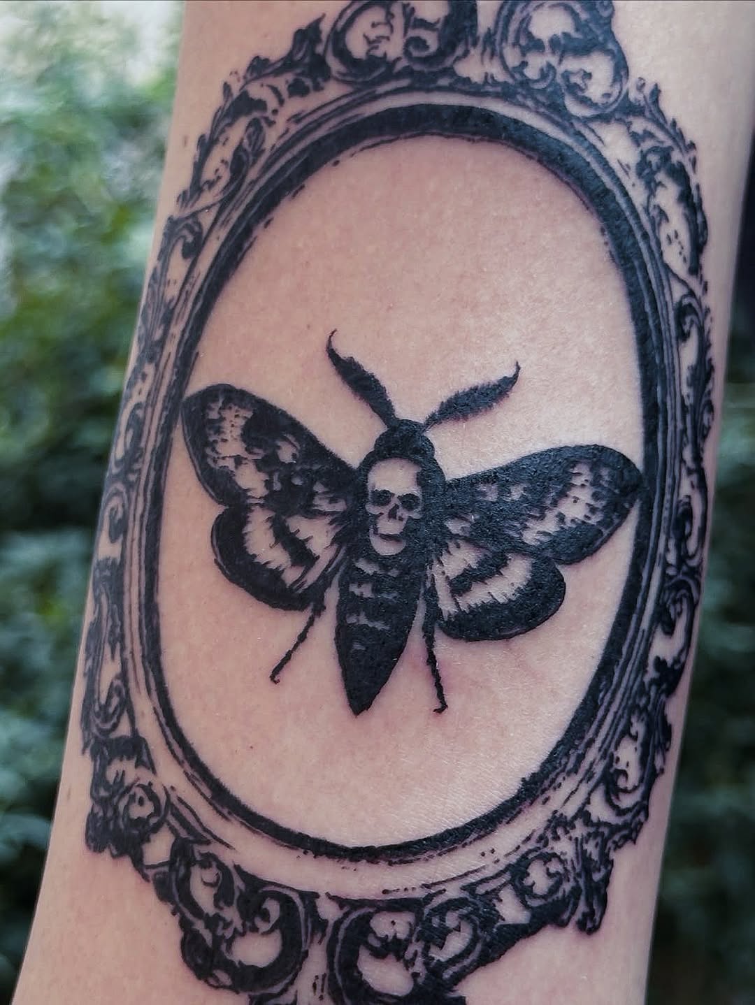 Tattoo by @tattooist_aleksa — blackwork, dark_realism