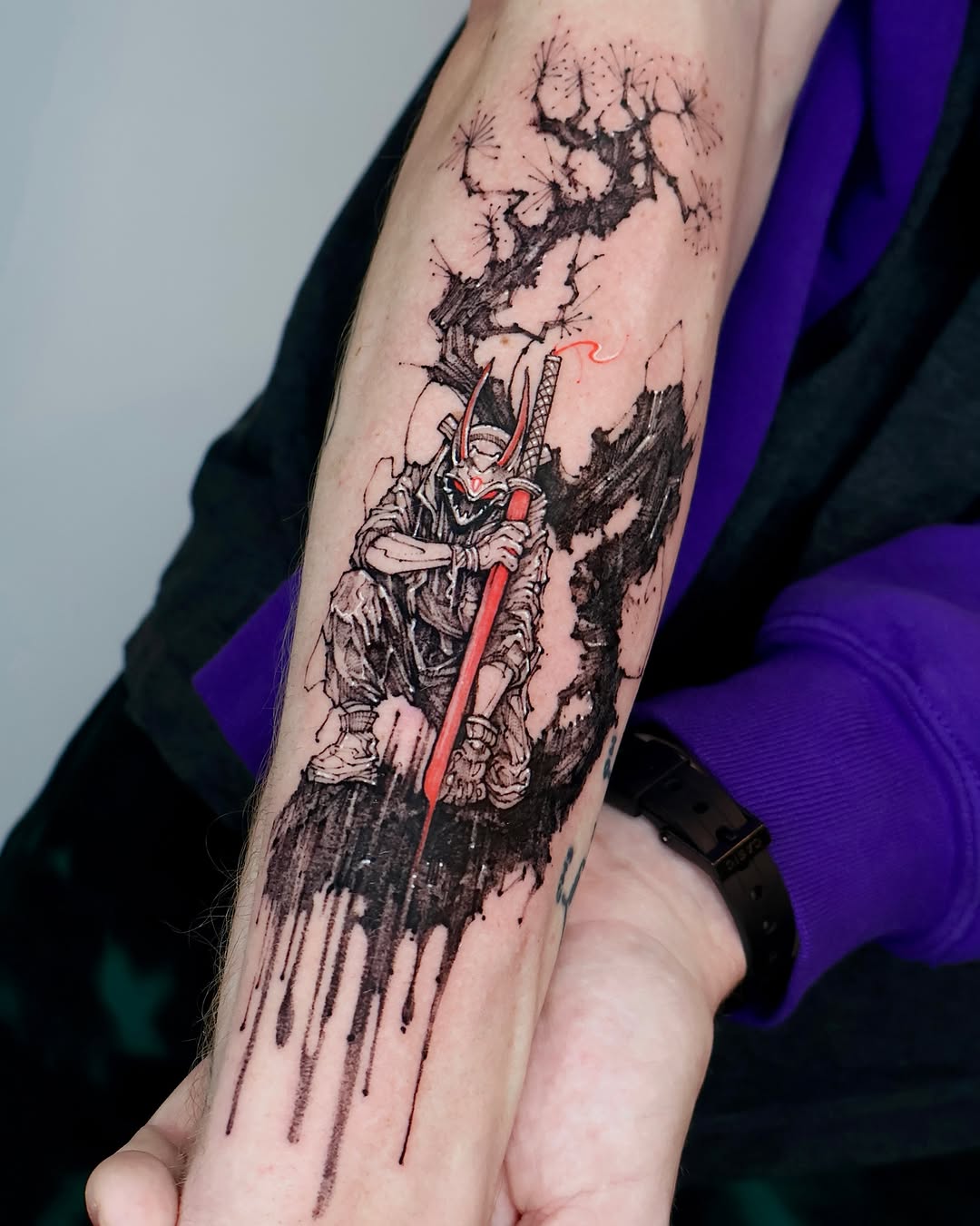 Tattoo by @tadi_tattoo — illustrative, trash_polka