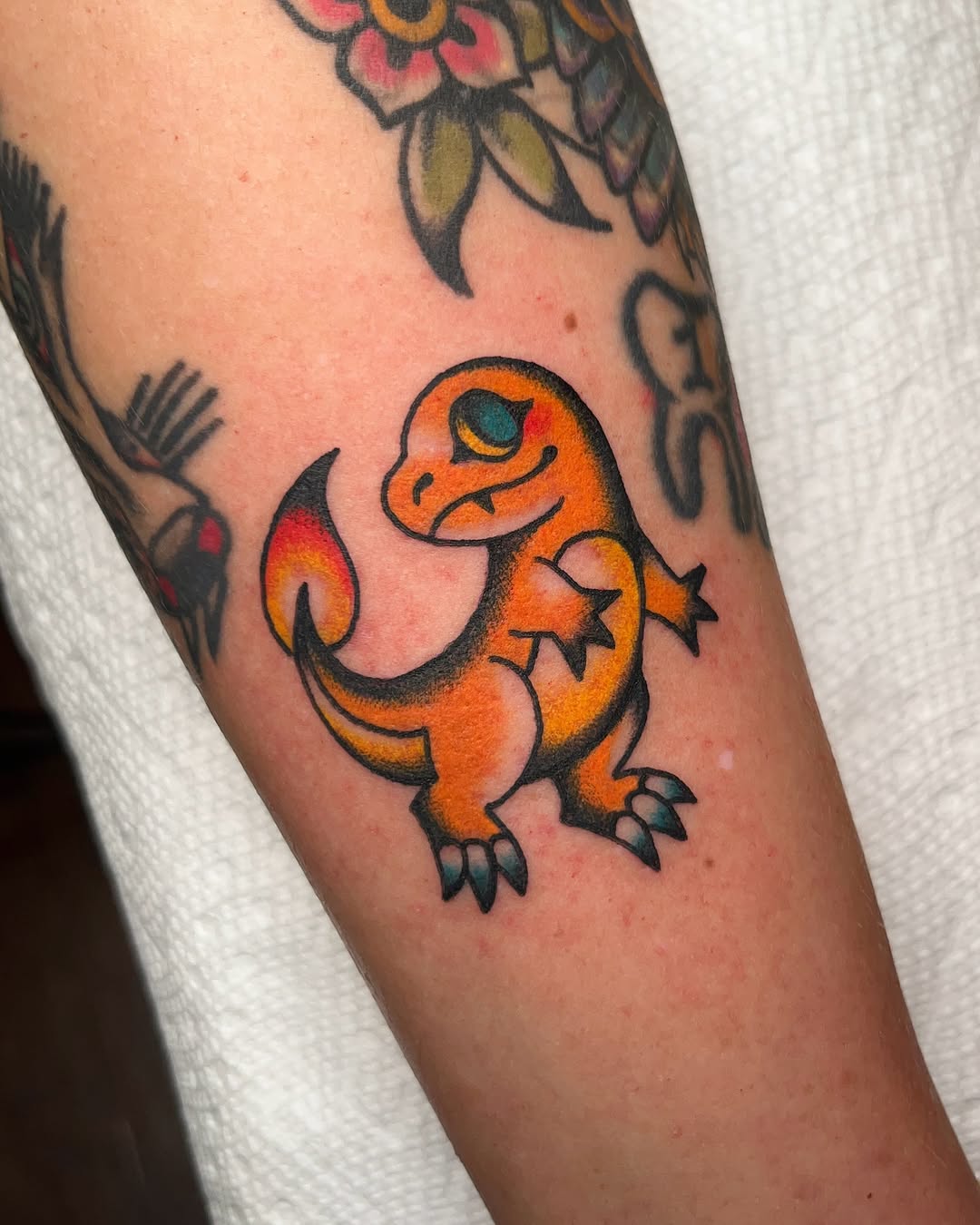 Tattoo by @natpowertat — american_traditional, anime