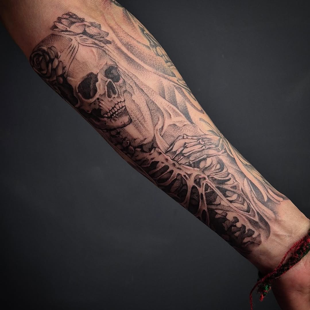Tattoo by @tattoo_ks_anastasiia — black_and_grey, realism