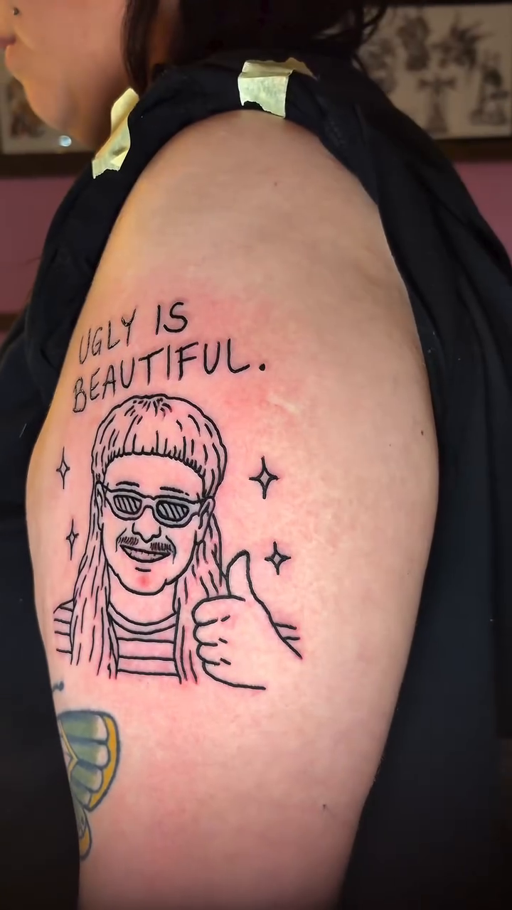 Tattoo by @lostkittenink โ lettering_script