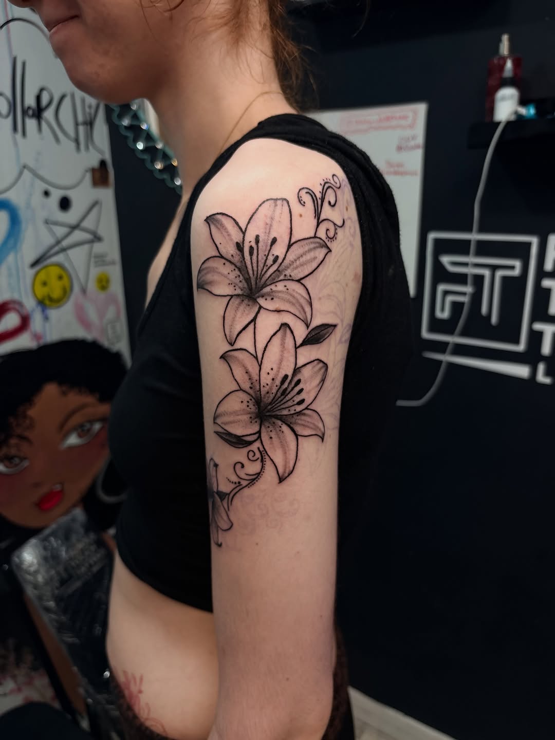 Tattoo by @karmaz.tattoos โ black_and_grey