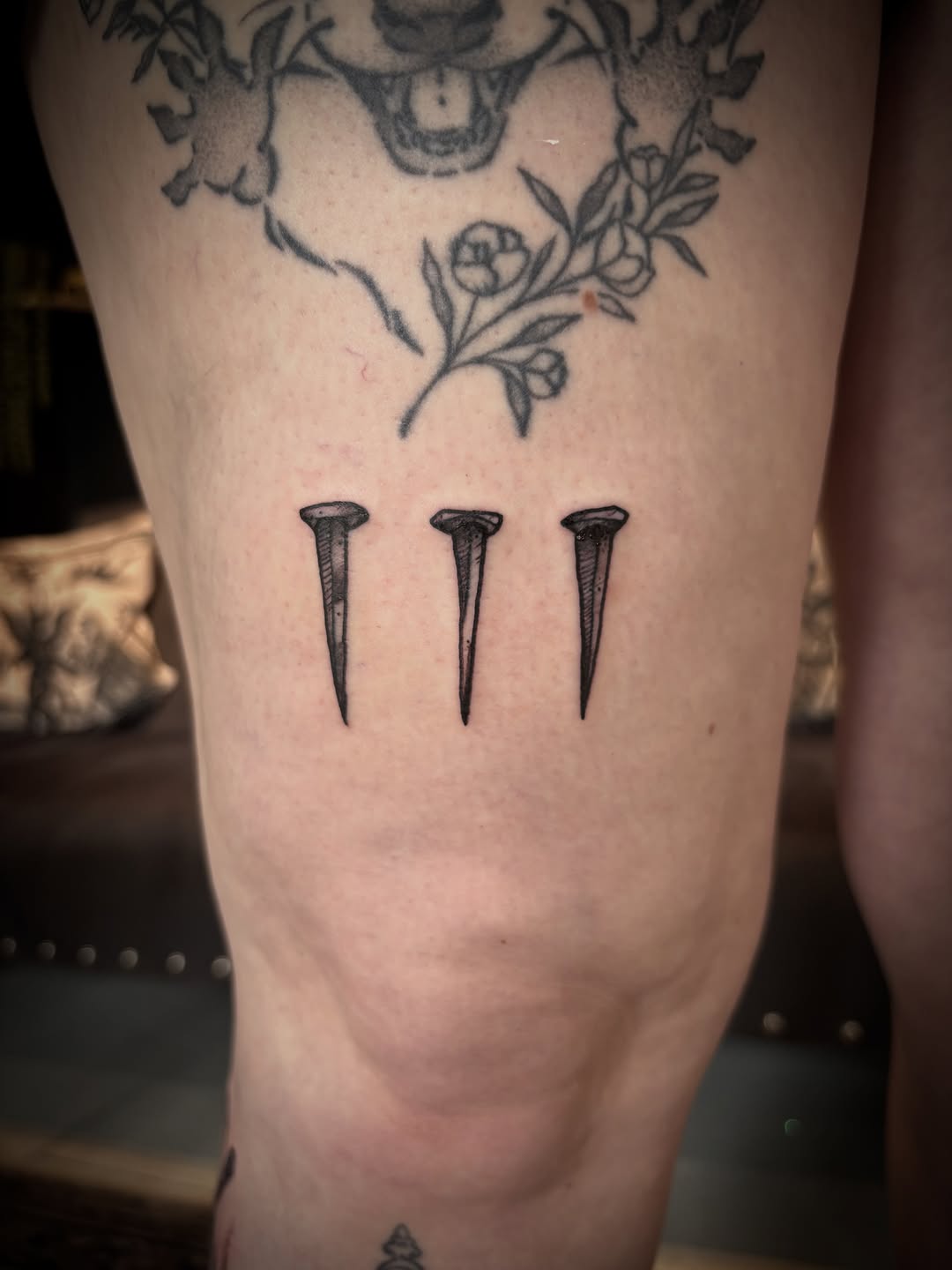 Tattoo by @chrisdafacetattoo — fine_line, black_and_grey