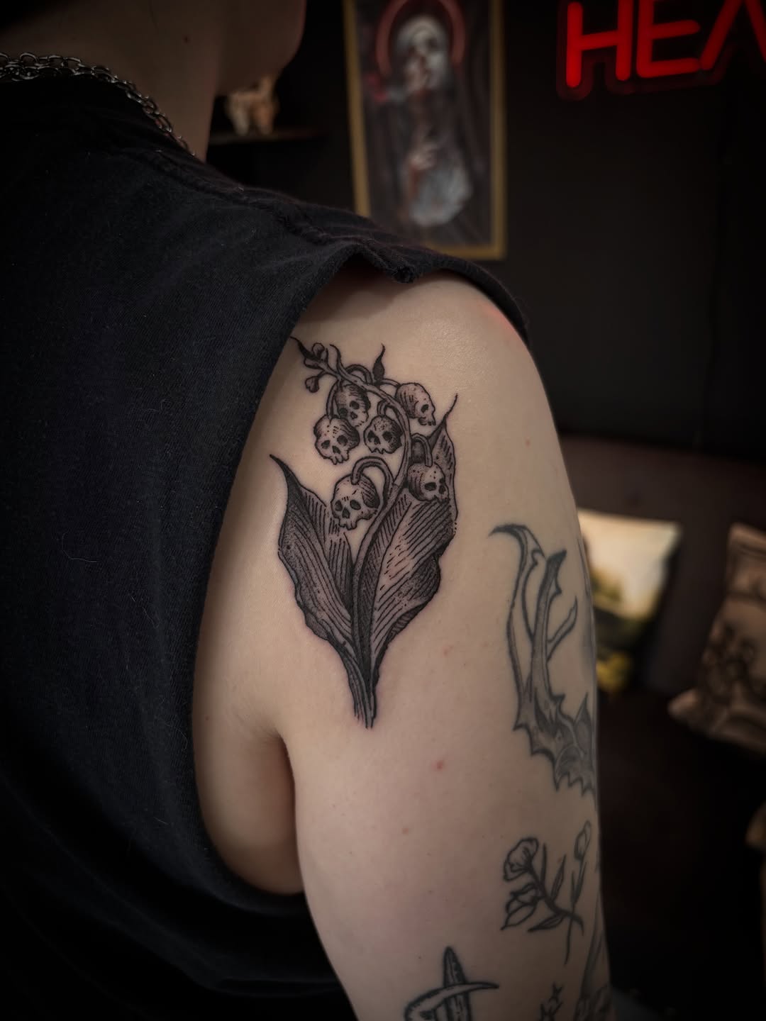 Tattoo by @chrisdafacetattoo — black_and_grey, illustrative