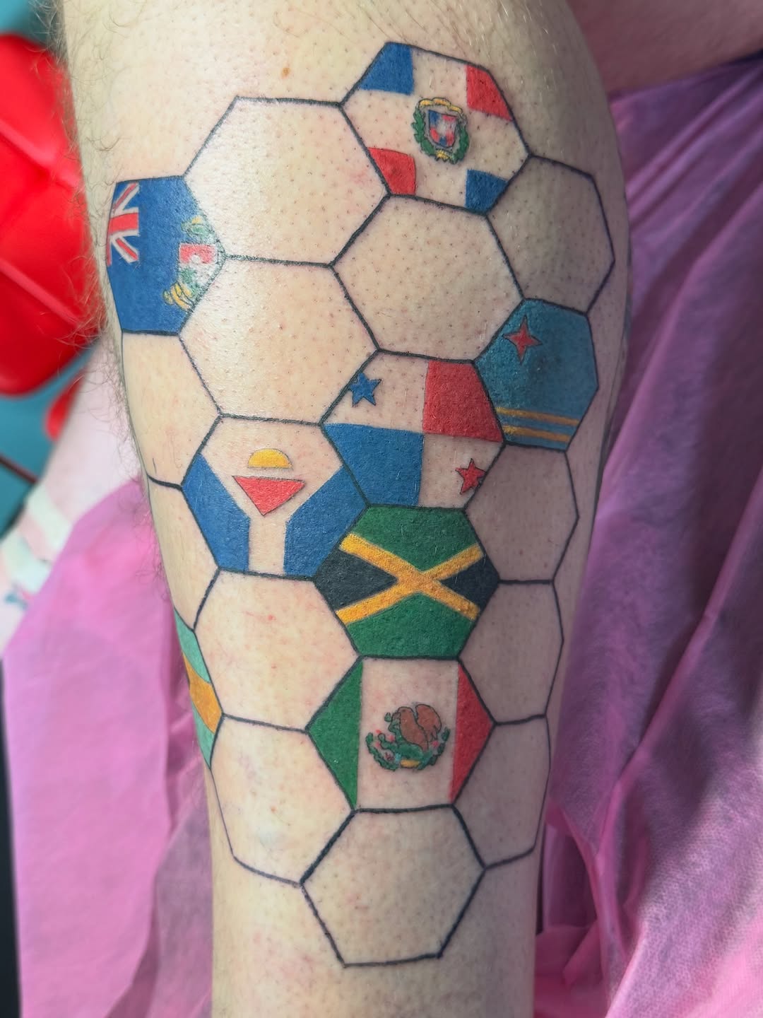 Tattoo by @bronzino_ink — geometric