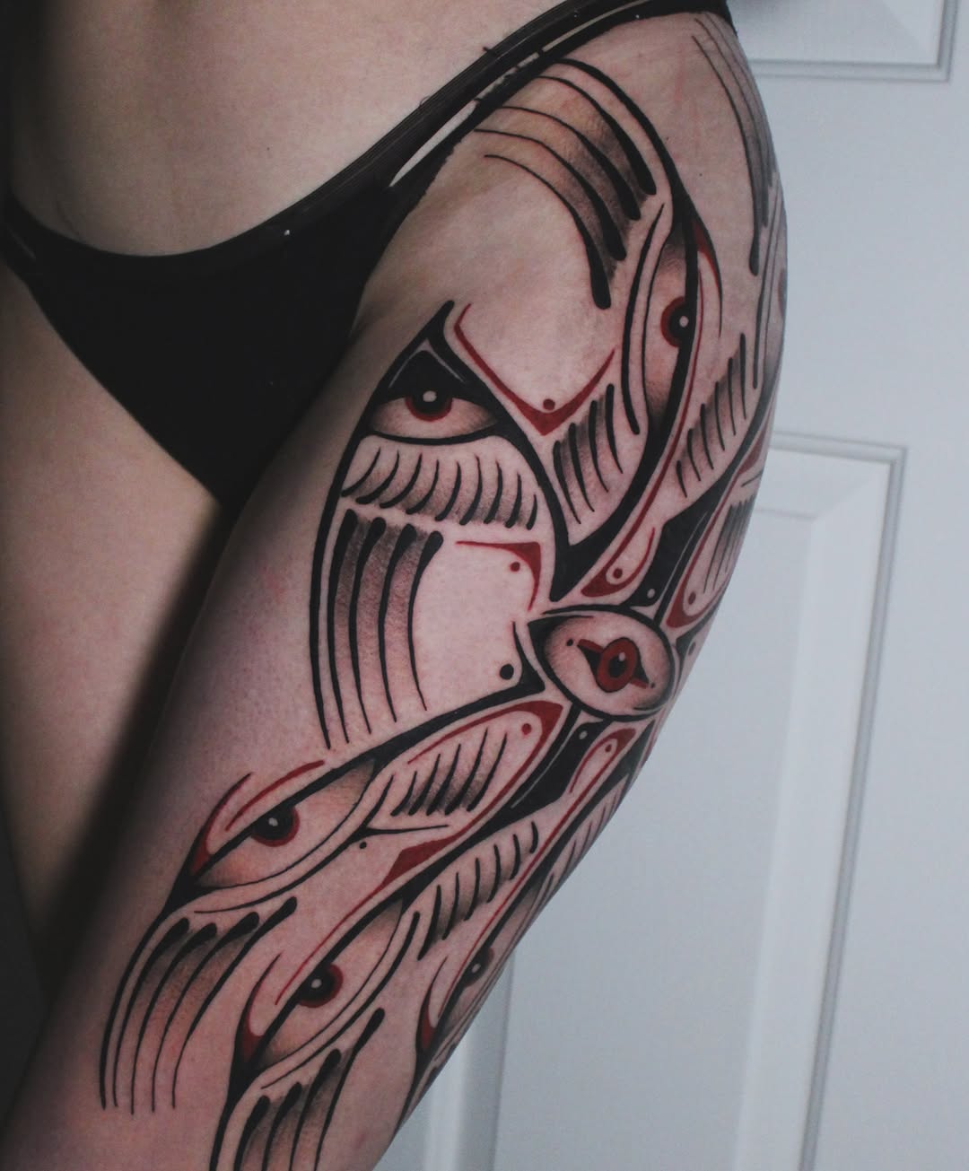 Tattoo by @dylanwalkertattoo — blackwork, ornamental