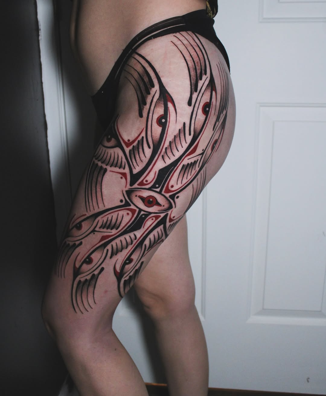 Tattoo by @dylanwalkertattoo — blackwork, ornamental
