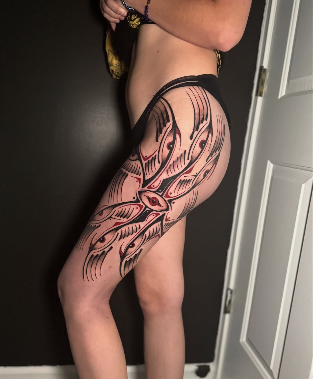 Tattoo by @dylanwalkertattoo — blackwork, ornamental