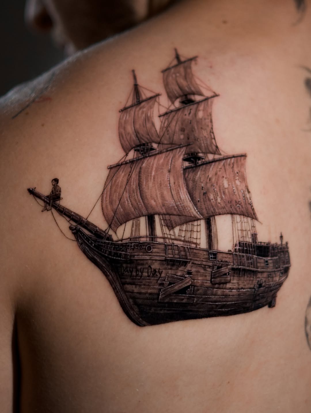 Tattoo by @comma_ttt — realism, black_and_grey