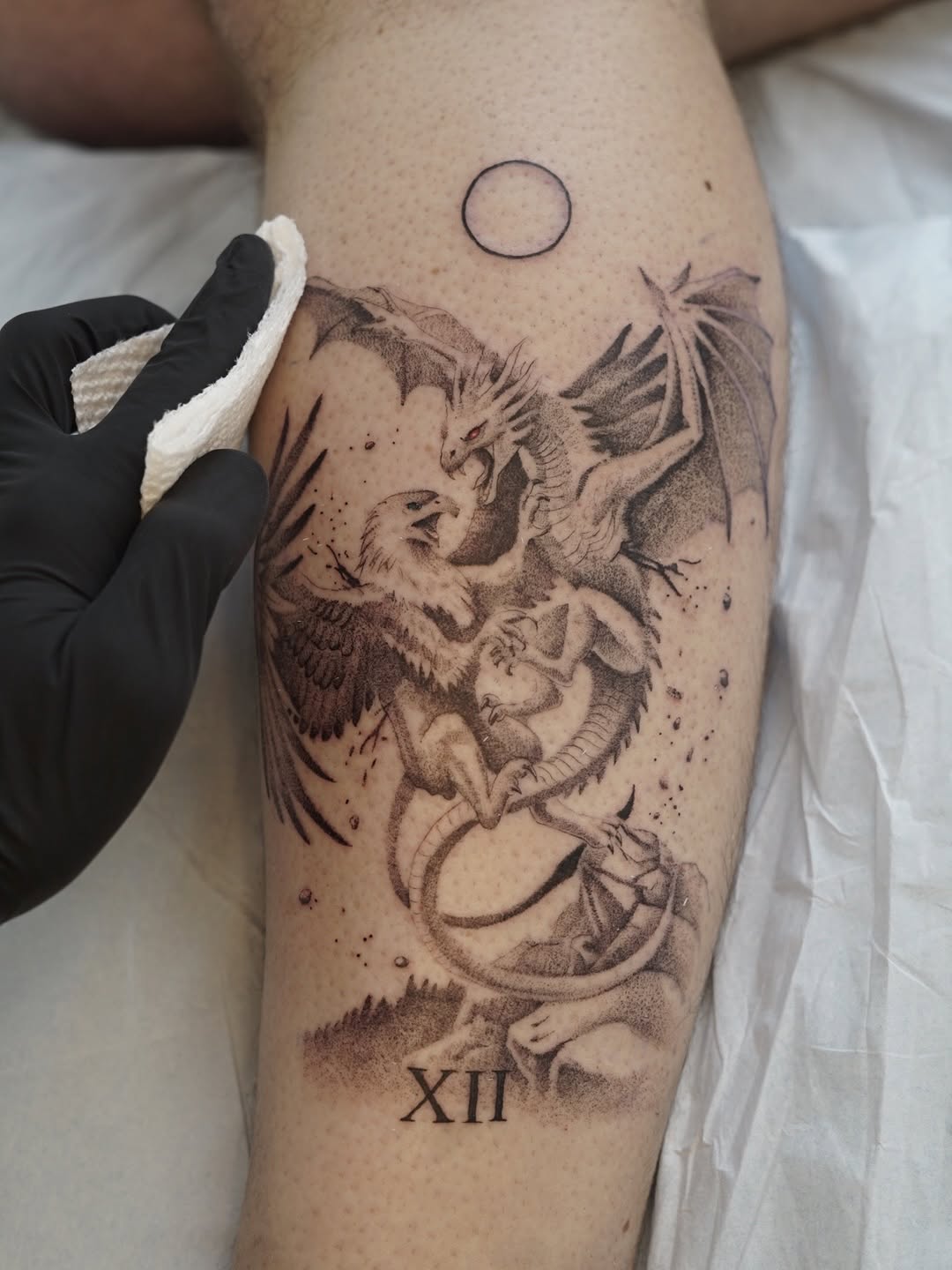 Tattoo by @joshinfantetattoos — black_and_grey