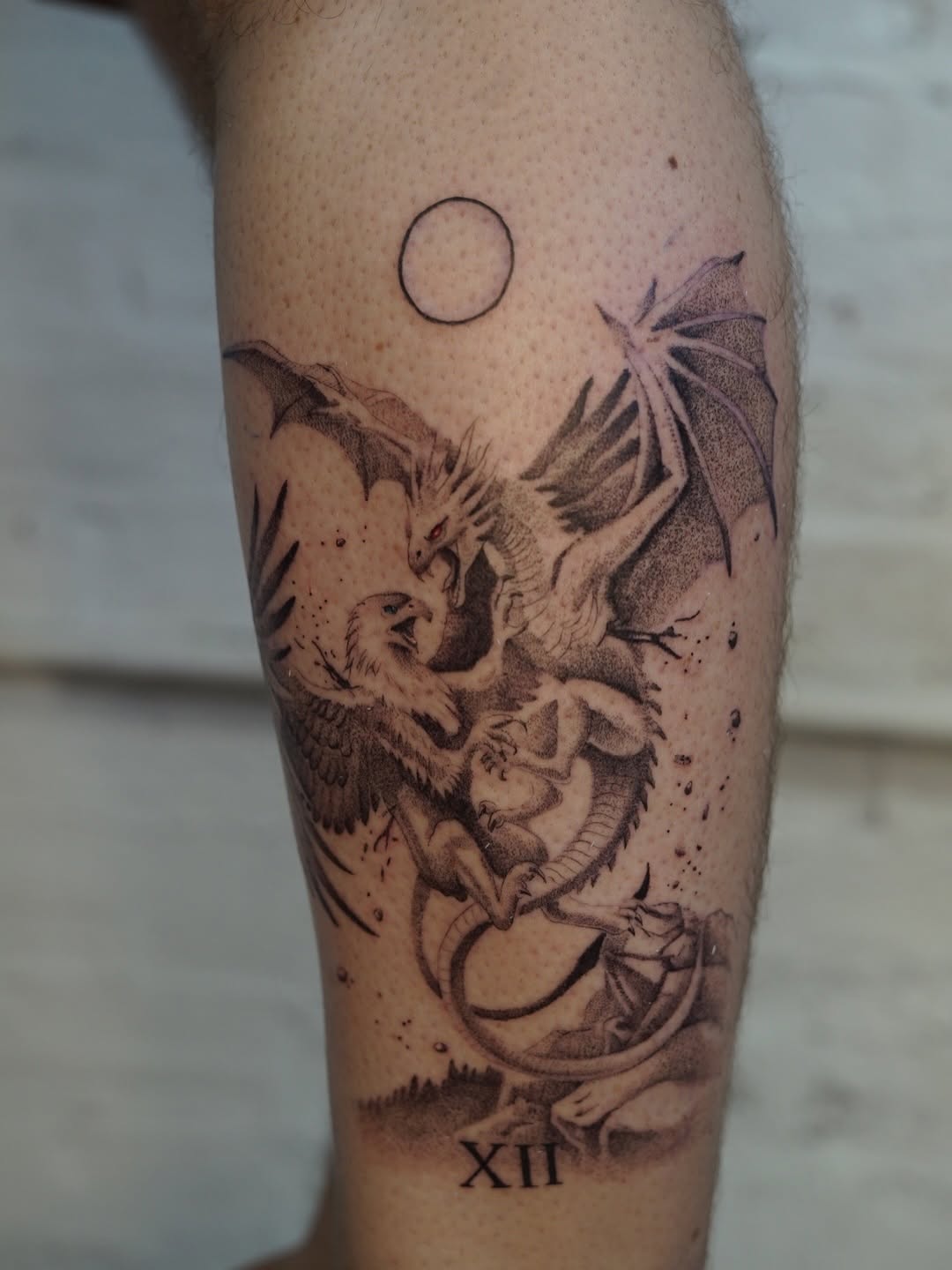 Tattoo by @joshinfantetattoos — black_and_grey