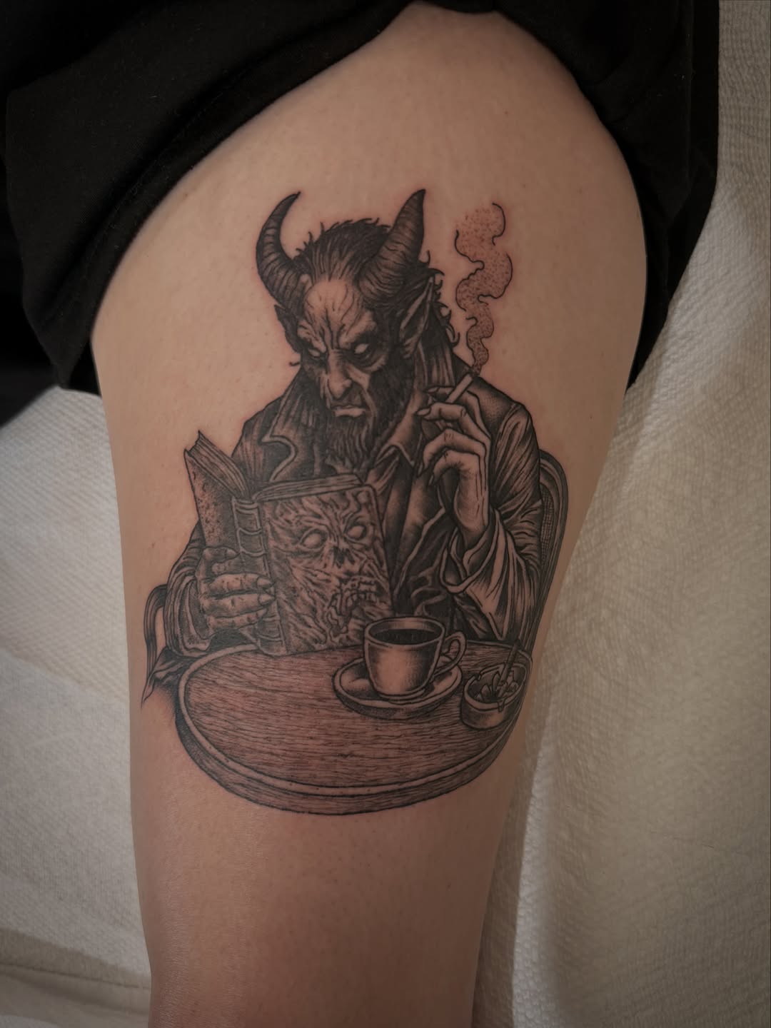 Tattoo by @austincpratttattoo — realism, black_and_grey