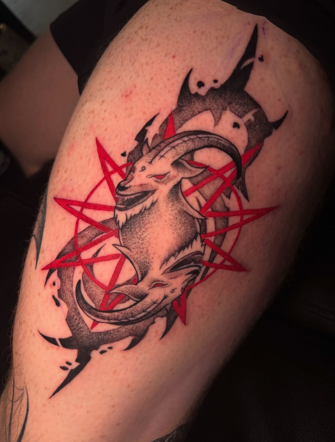 Tattoo by @7_mags โ blackwork, illustrative