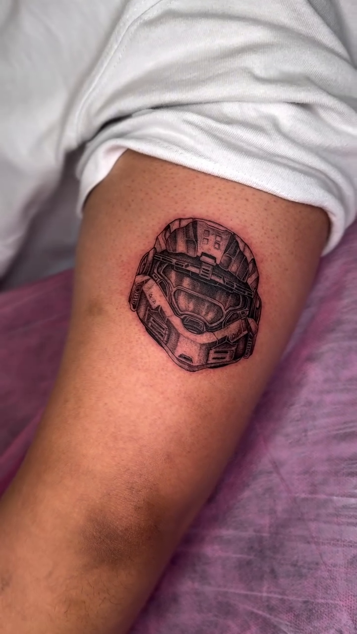 Tattoo by @babbit.tattoo — black_and_grey, illustrative