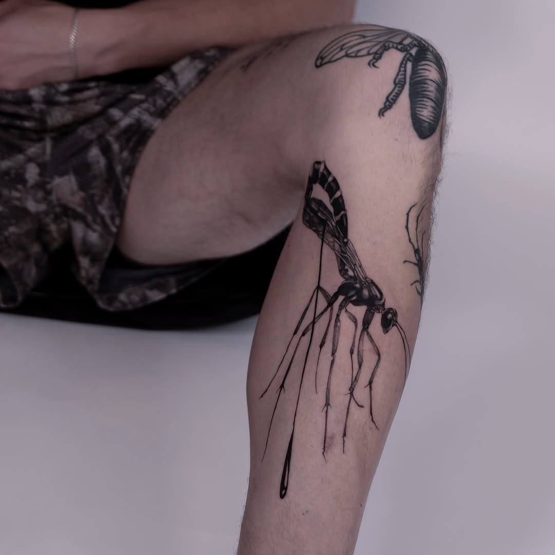 Tattoo by @themanedias — black_and_grey