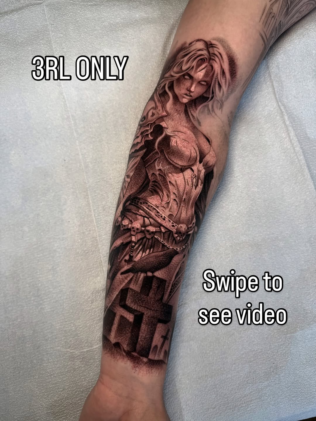 Tattoo by @the_flame_spitta — black_and_grey, realism