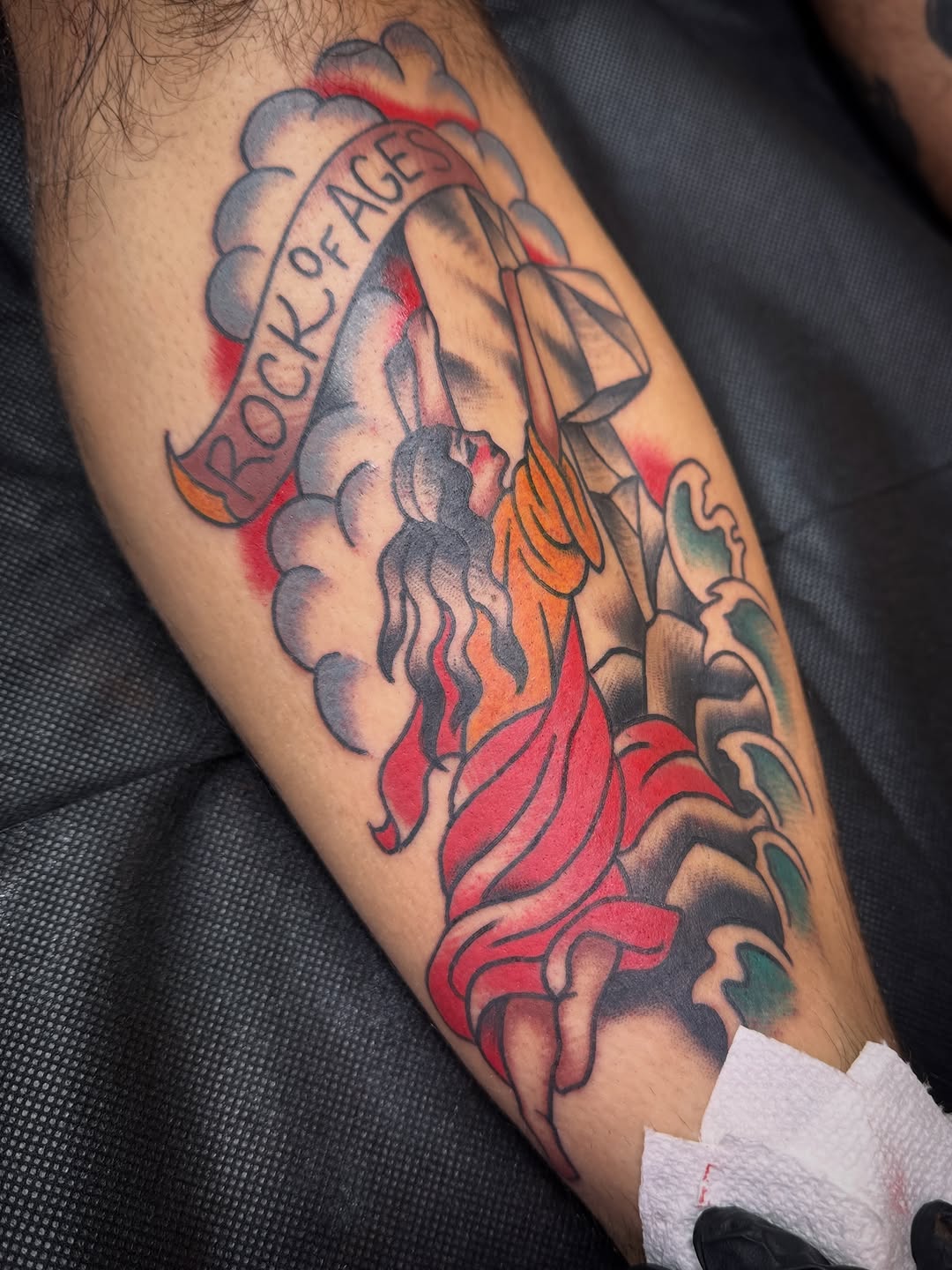 Tattoo by @tannistattoos — american_traditional, lettering_script