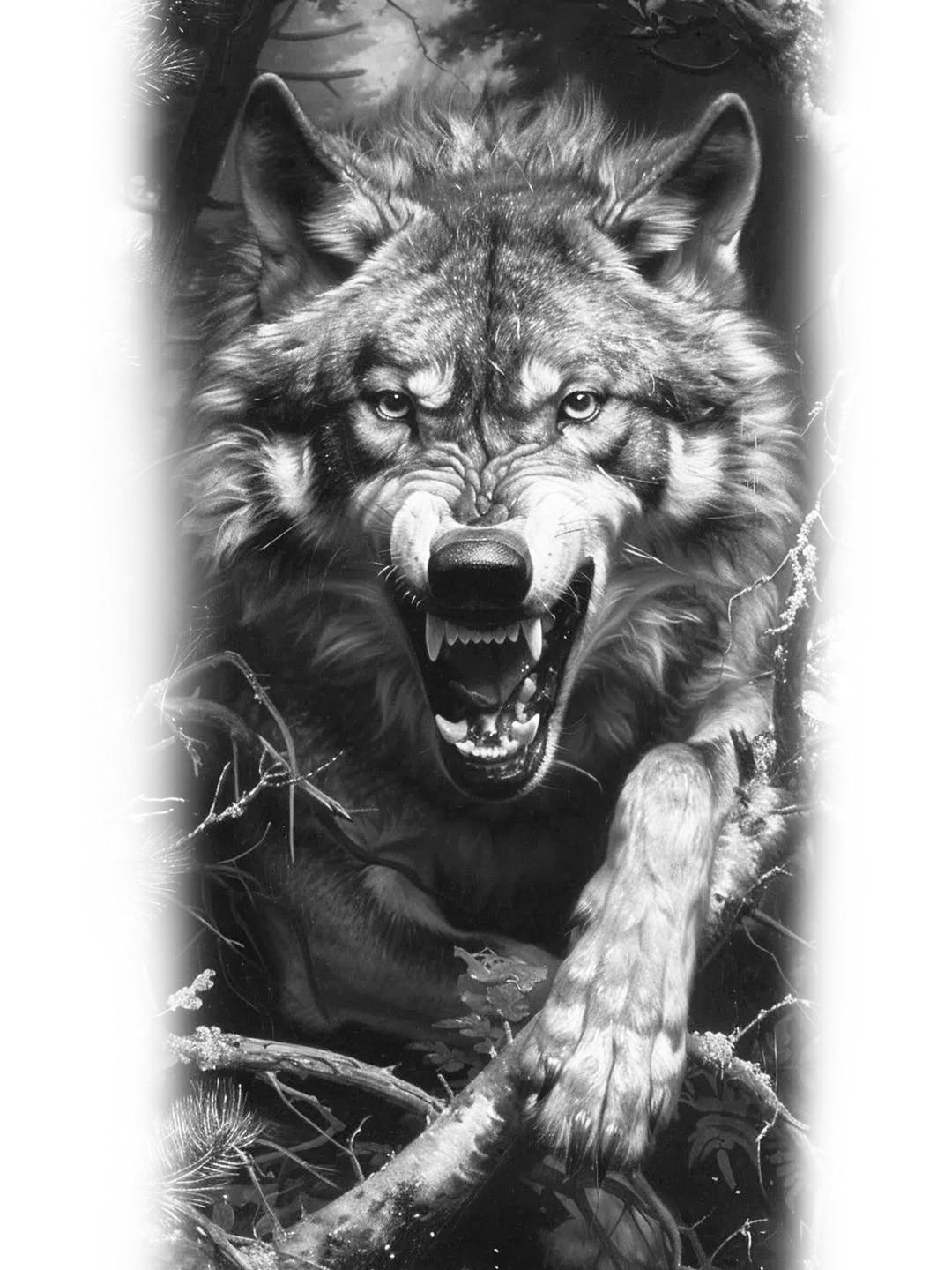 Tattoo by @rikkileetattoo โ realism, black_and_grey