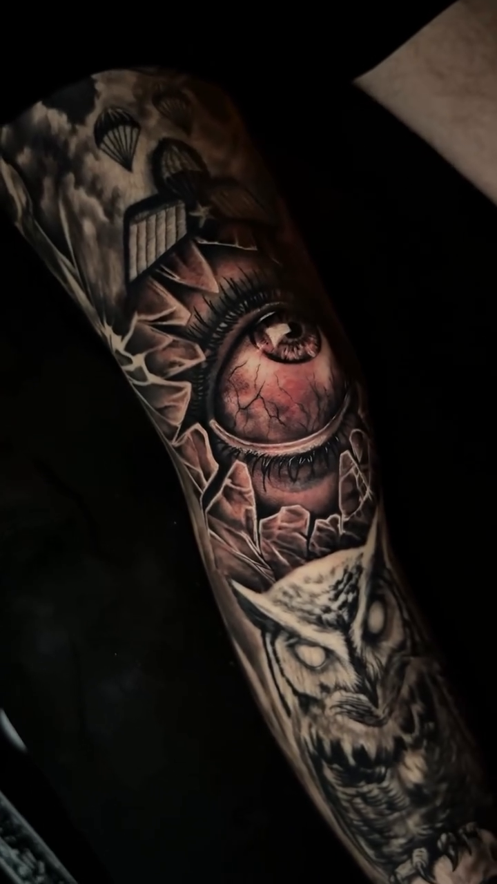 Tattoo by @itstommyink — realism, black_and_grey