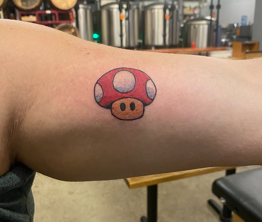 Tattoo by @deathoner727 — illustrative, anime