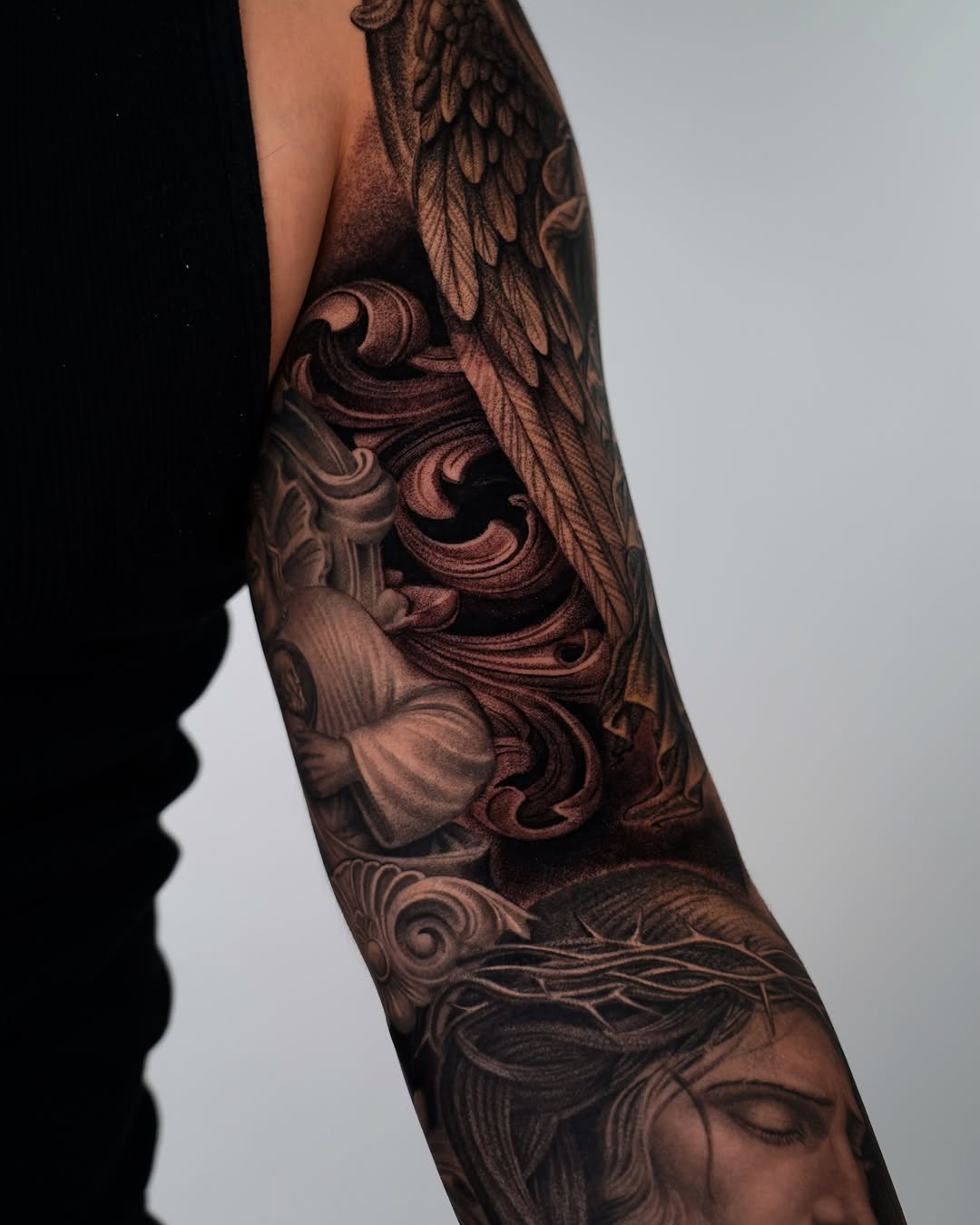 Tattoo by @henry_tatts — realism, black_and_grey