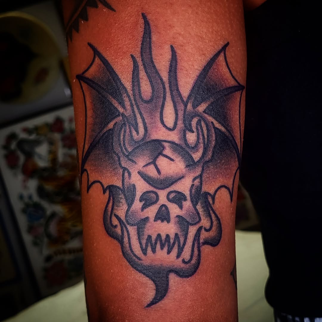 Tattoo by @joeandbadger — blackwork