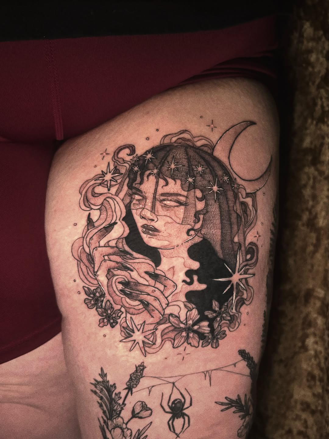 Tattoo by @witching.hourrr โ black_and_grey, illustrative