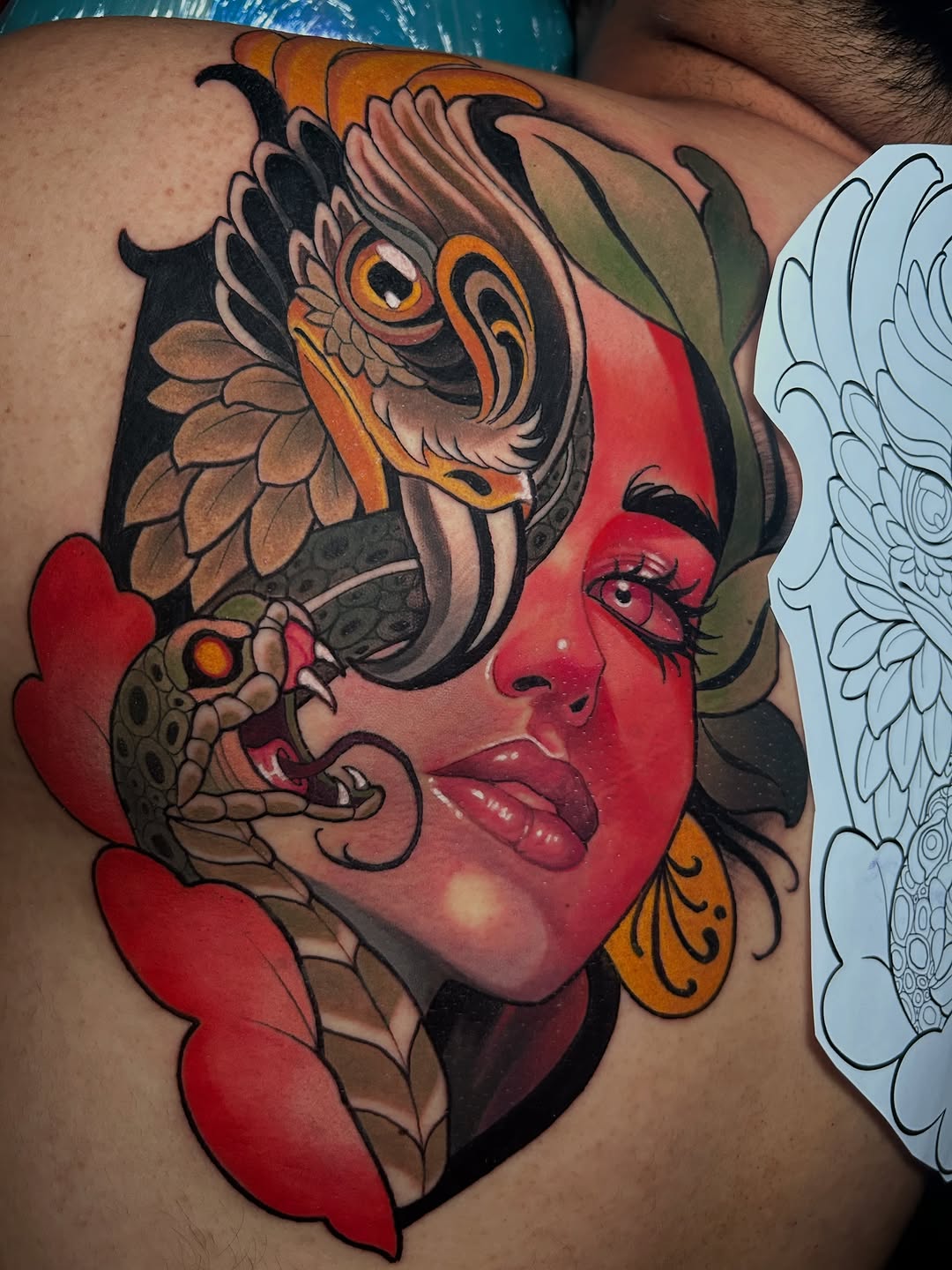 Tattoo by @teamrockettattoo — neo_traditional, realism