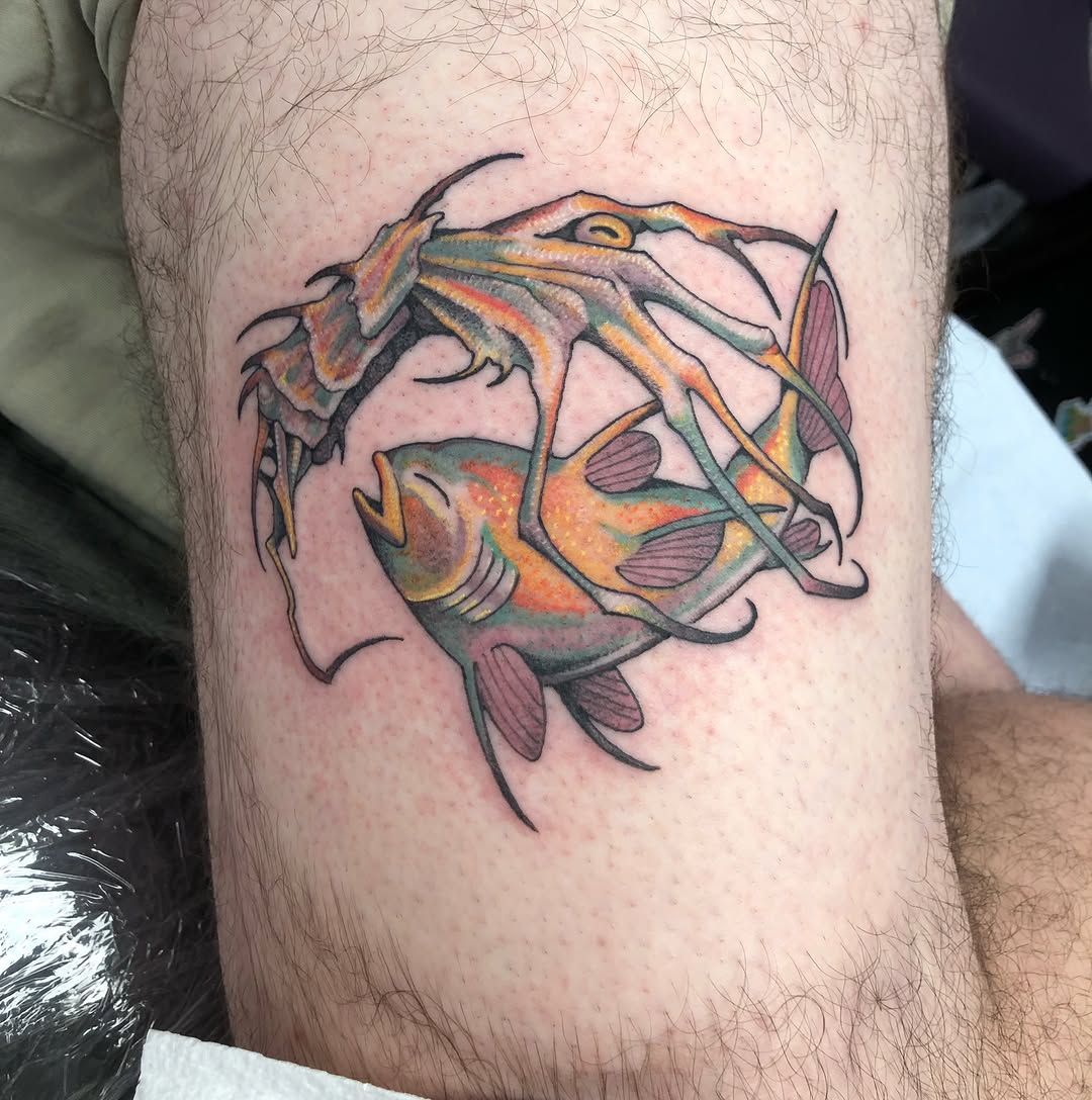 Tattoo by @sea.of.mercy — new_school, illustrative