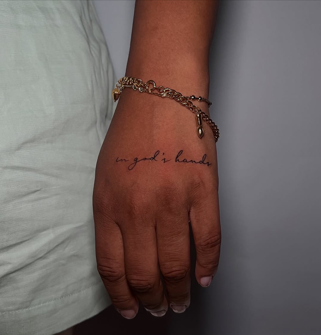 Tattoo by @eleana_tattooart — fine_line, lettering_script