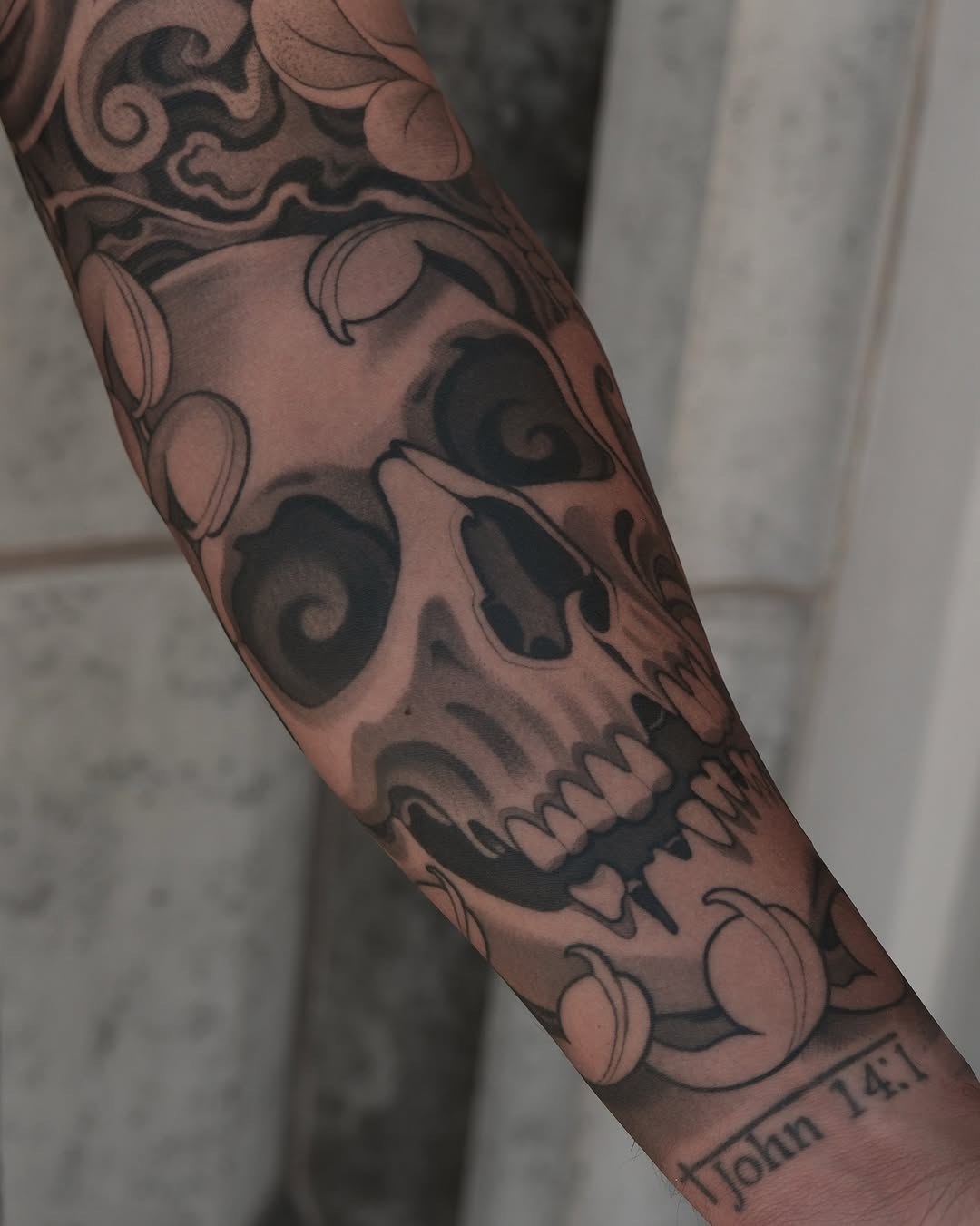 Tattoo by @phil_da_silva_ — black_and_grey