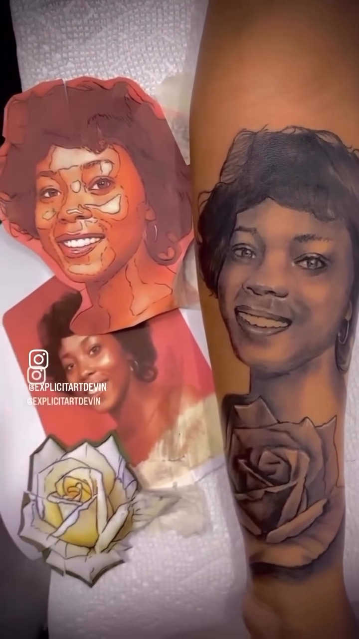 Tattoo by @explicitartdevin — realism, black_and_grey