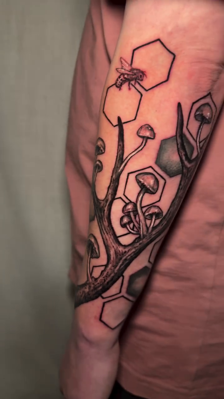 Tattoo by @milesbrowne — black_and_grey, realism