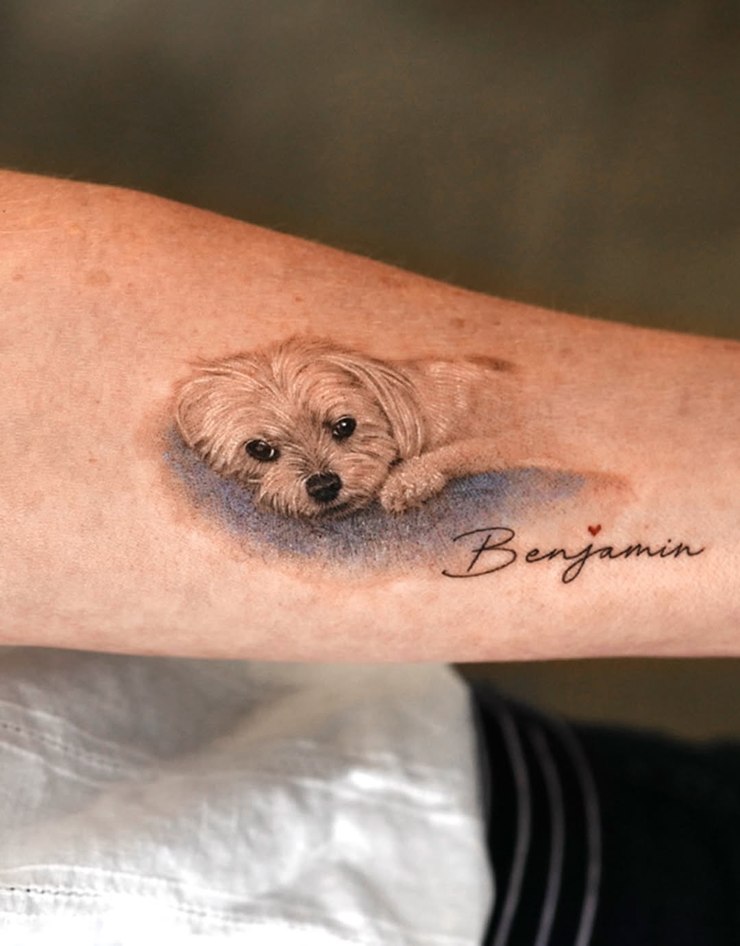 Tattoo by @tattooist_kimria — realism, lettering_script
