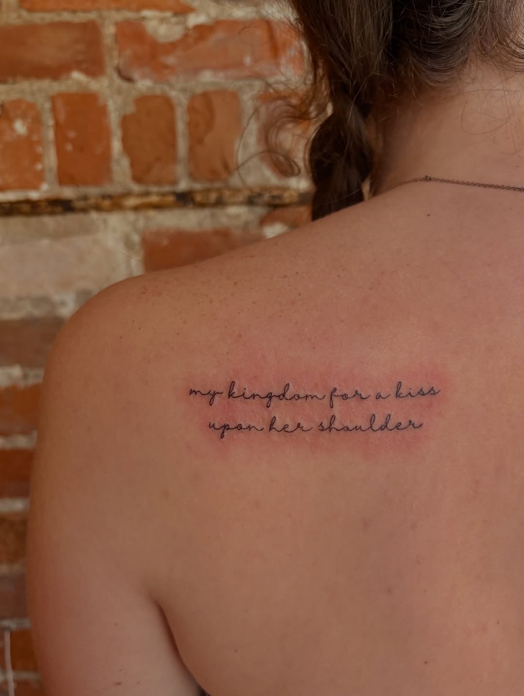Tattoo by @jenozart — lettering_script, fine_line