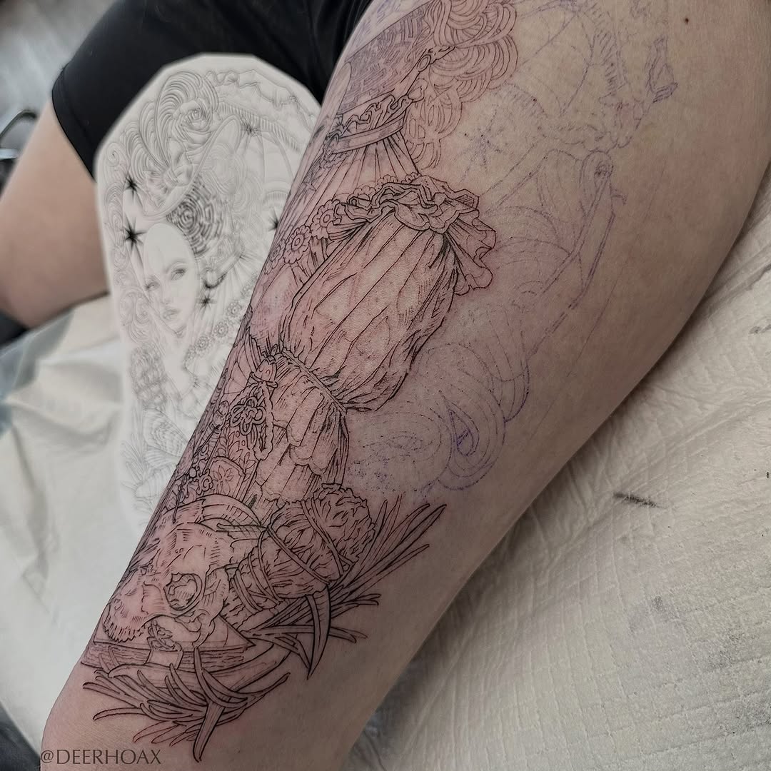 Tattoo by @deerhoax — realism, black_and_grey
