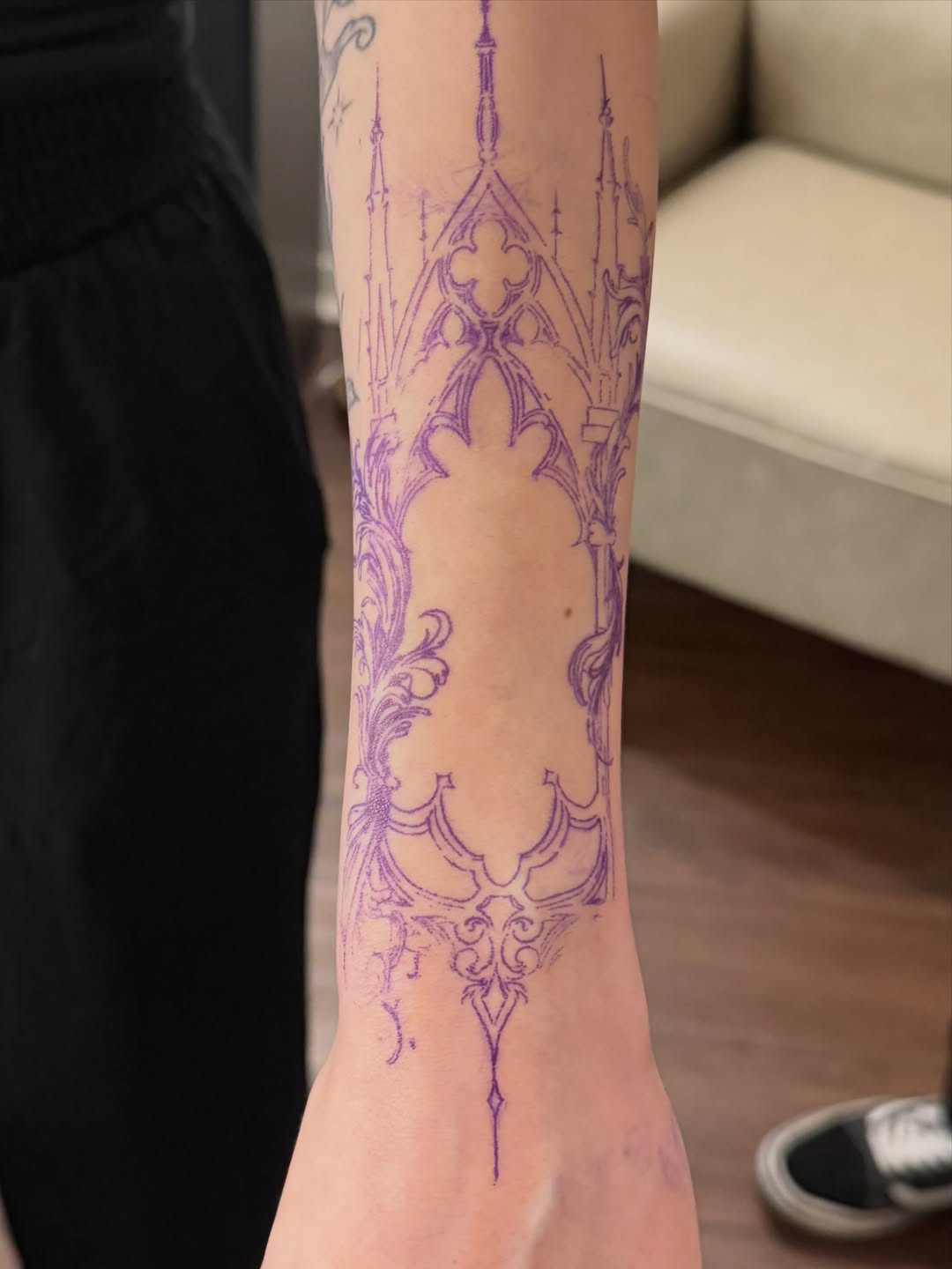 Tattoo by @maggieangulotattoo — ornamental, blackwork