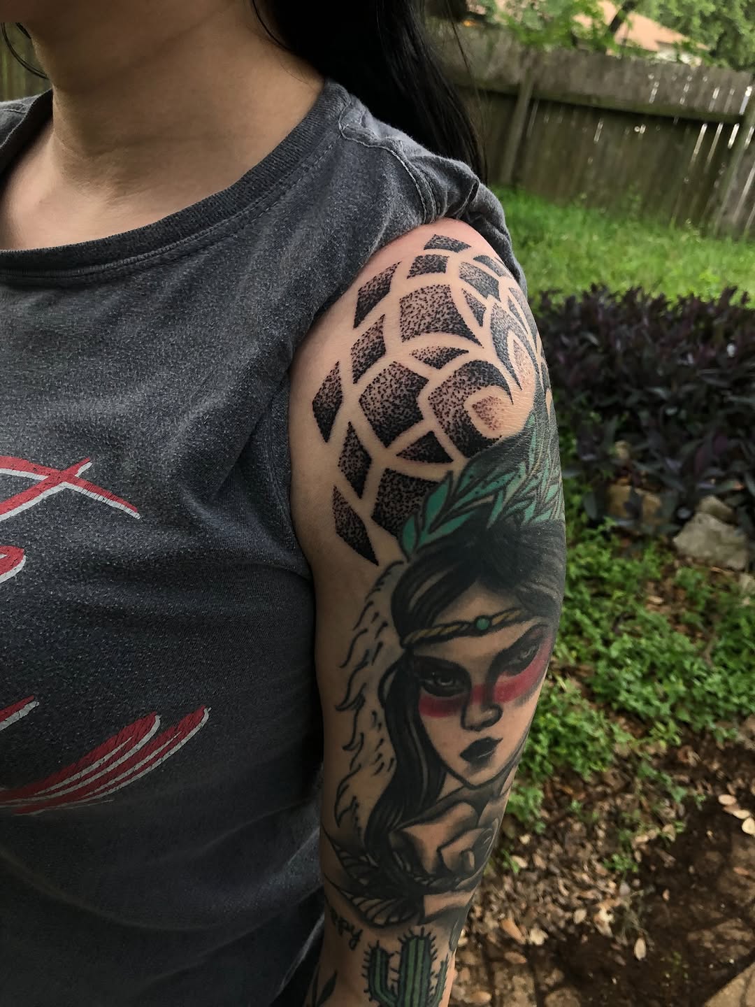 Tattoo by @jamesrhodes220 — neo_traditional, dotwork
