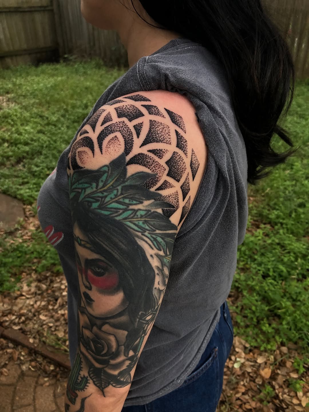 Tattoo by @jamesrhodes220 — dotwork
