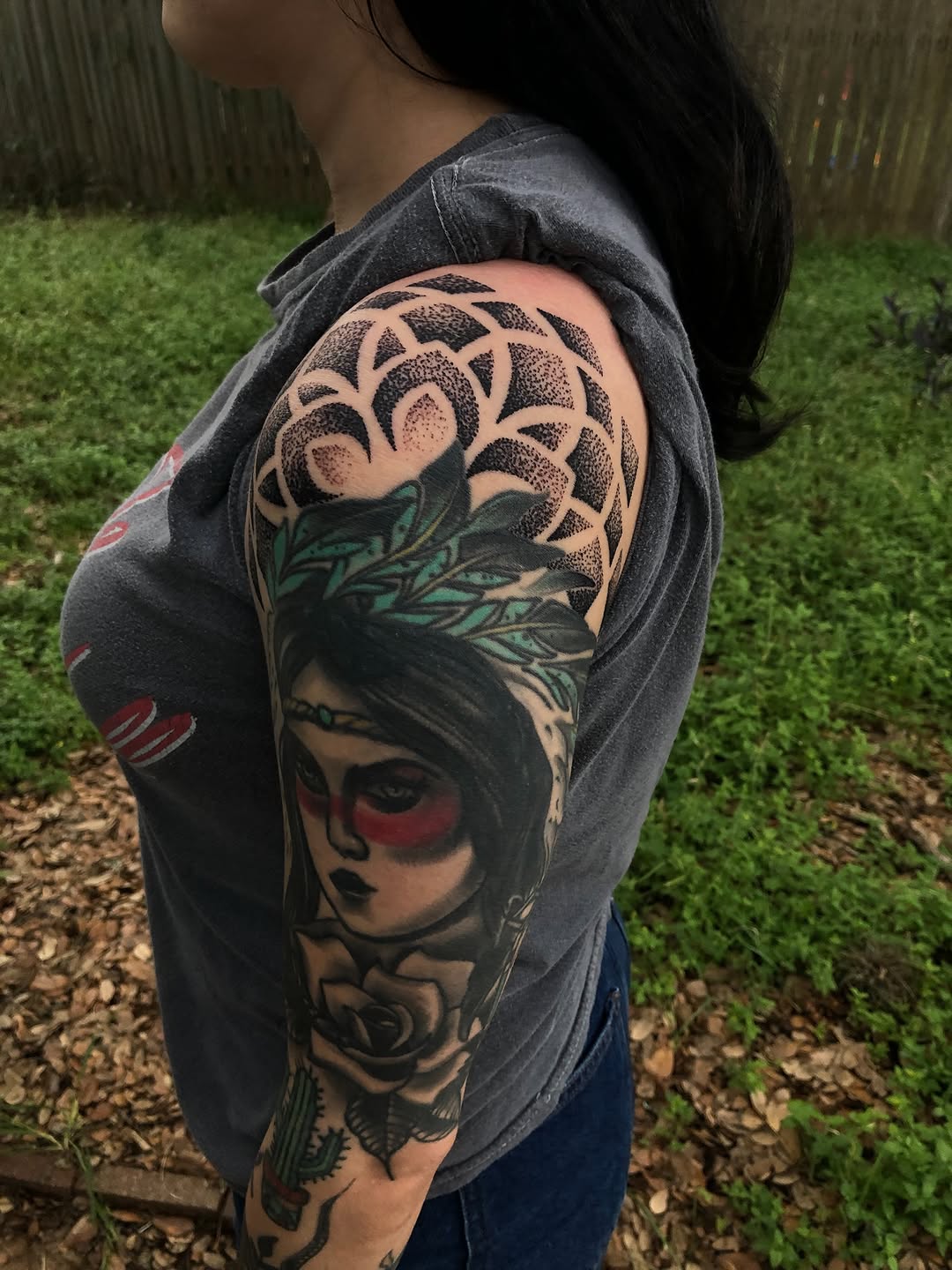Tattoo by @jamesrhodes220 — neo_traditional, dotwork