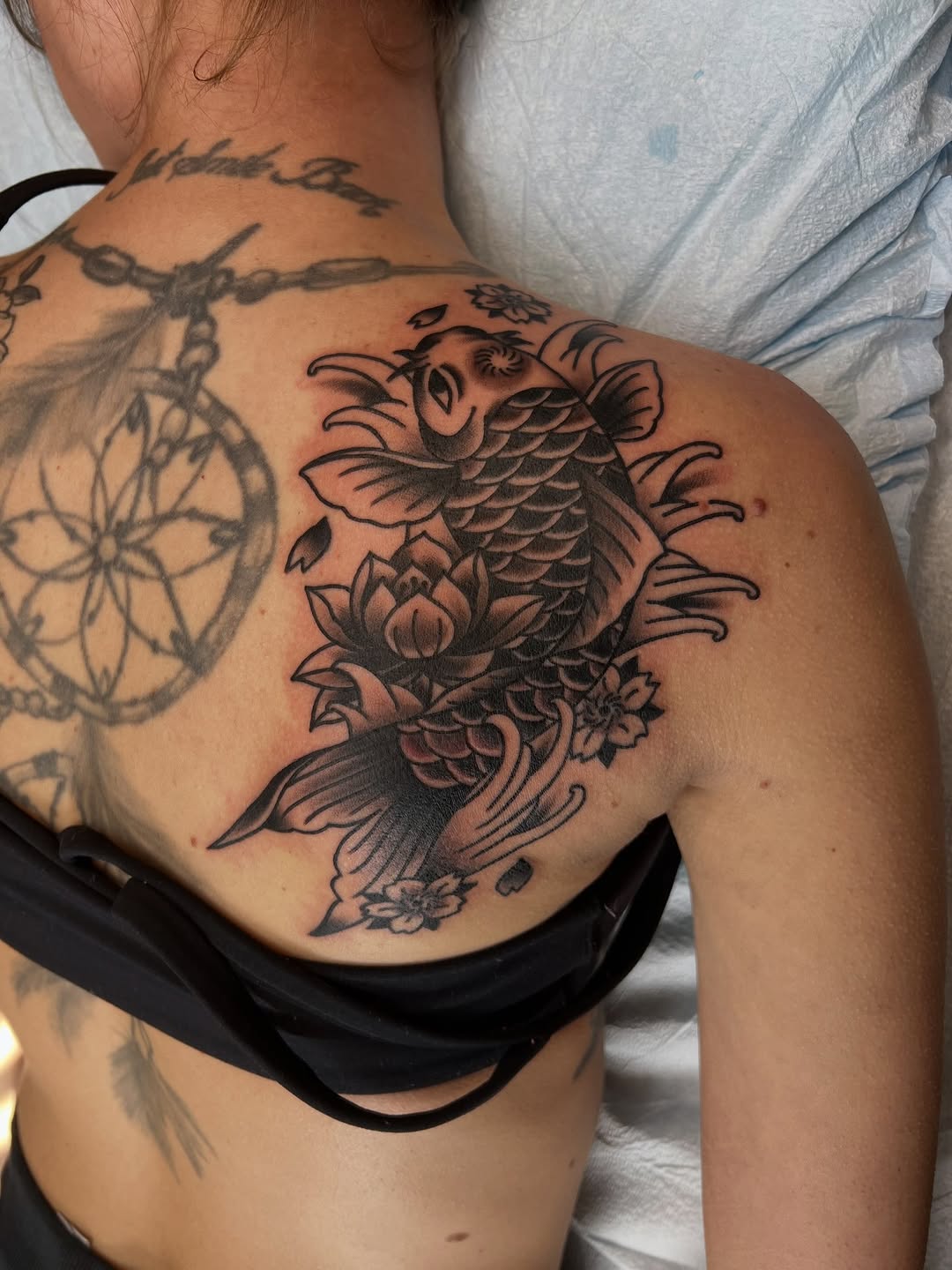 Tattoo by @tvptattoos โ japanese_irezumi, black_and_grey