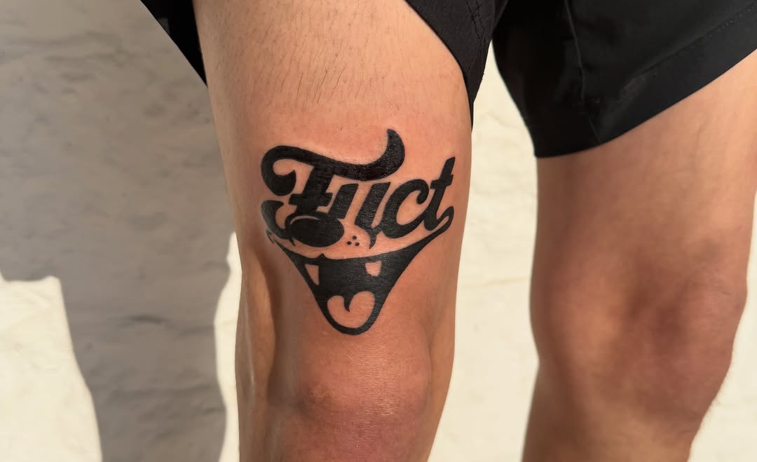 Tattoo by @manuinkatx — lettering_script