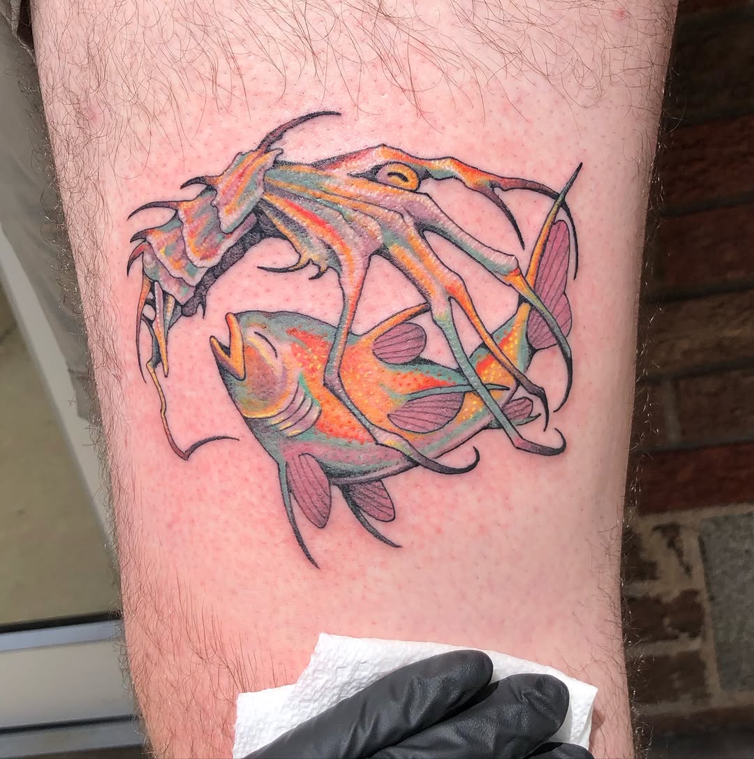 Tattoo by @sea.of.mercy — new_school, illustrative