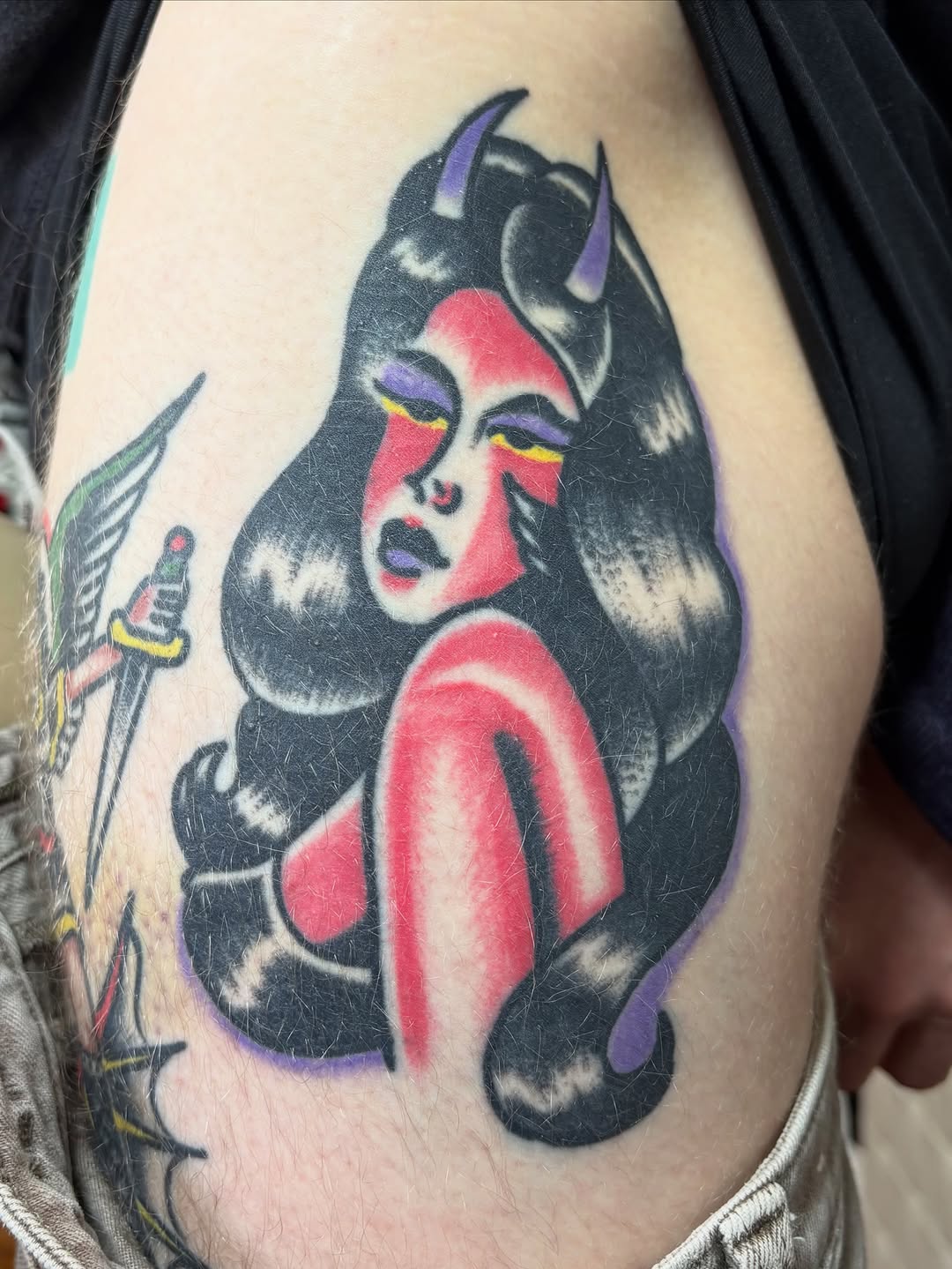 Tattoo by @jaketat2herbert — american_traditional, neo_traditional